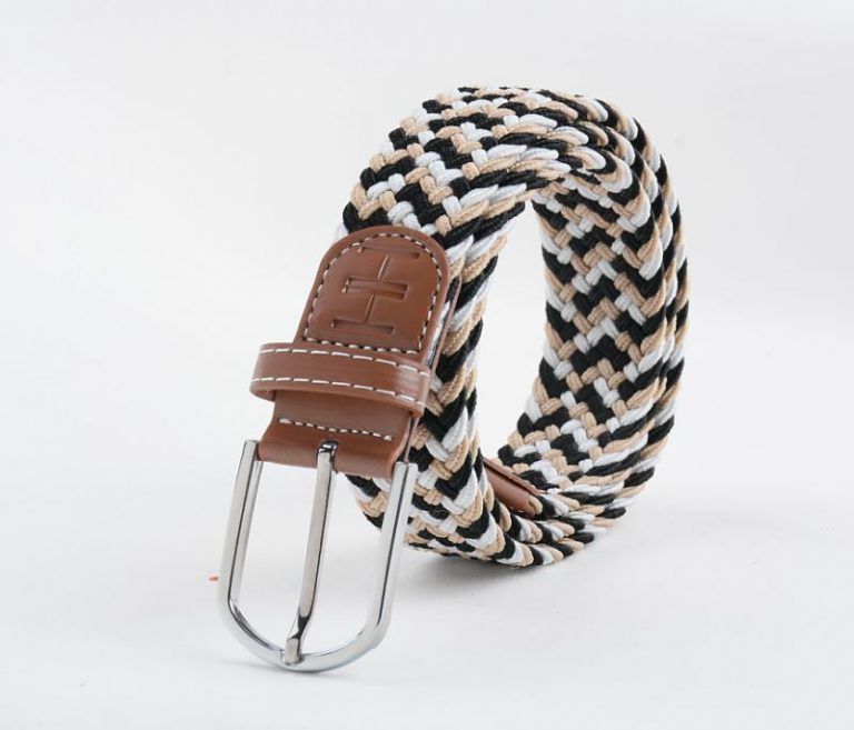 Gold, Black & White Rope Belt