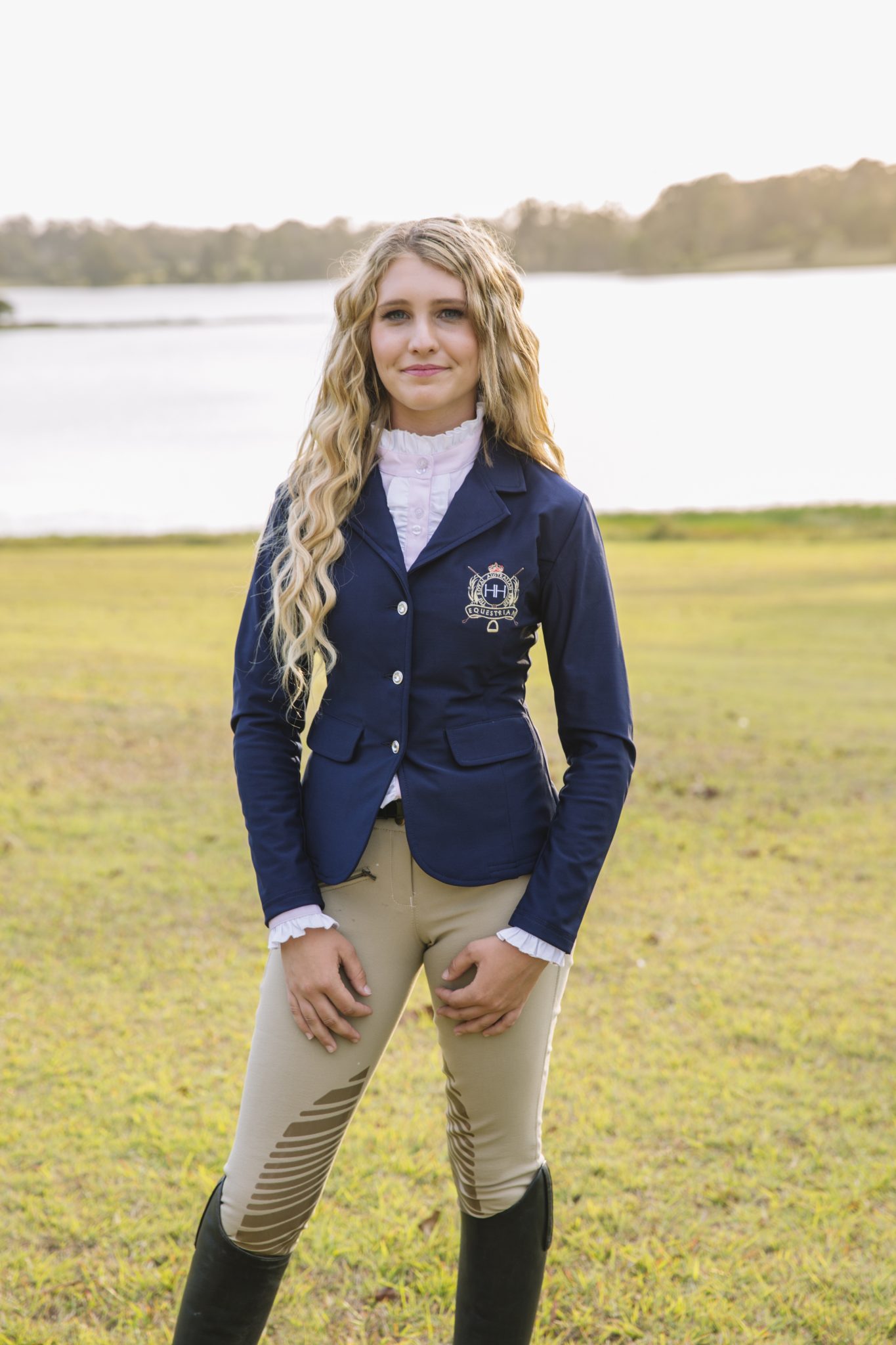 Ladies HH Equestrian Beige Breeches