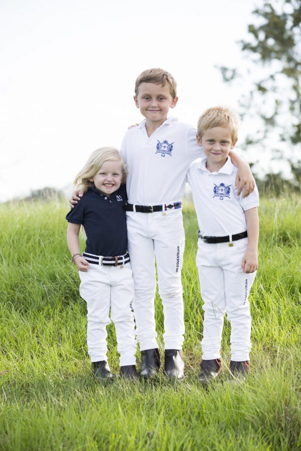 piece pitch humor Kids White Polocrosse Jeans Deal