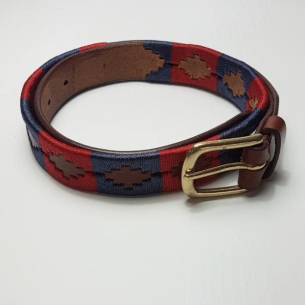 Red and navy polo belt