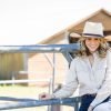 Ladies Dust Collection Work Shirt Beige