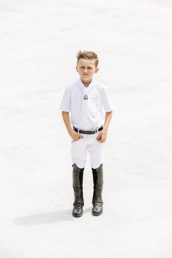 Kids White Bamboo Breeches