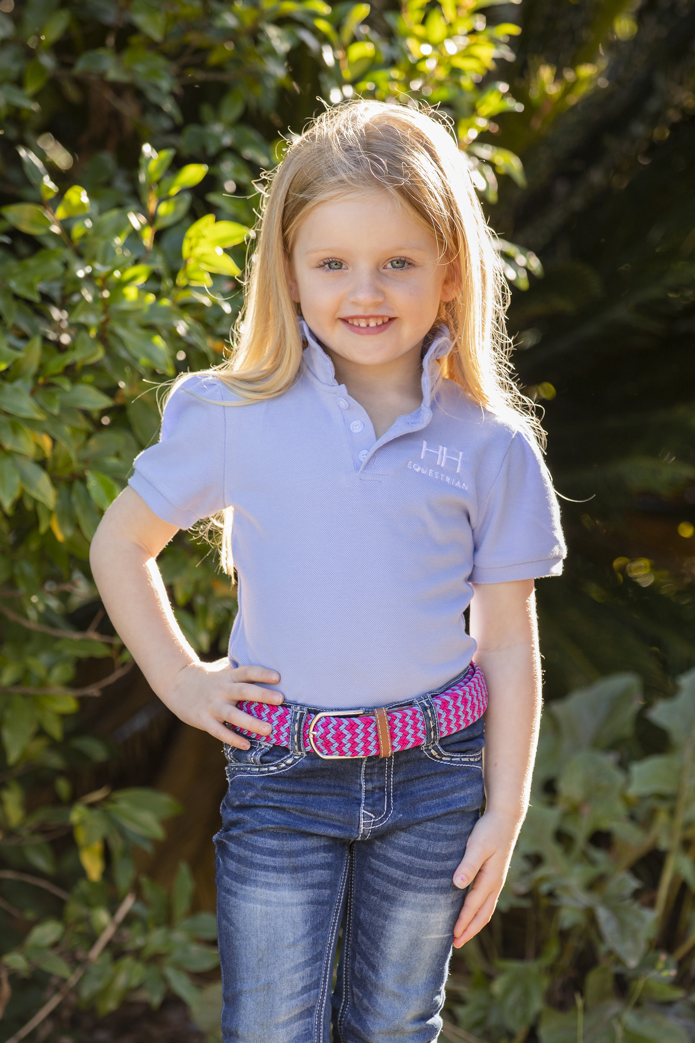 Girls HH Equestrian Pale Polo