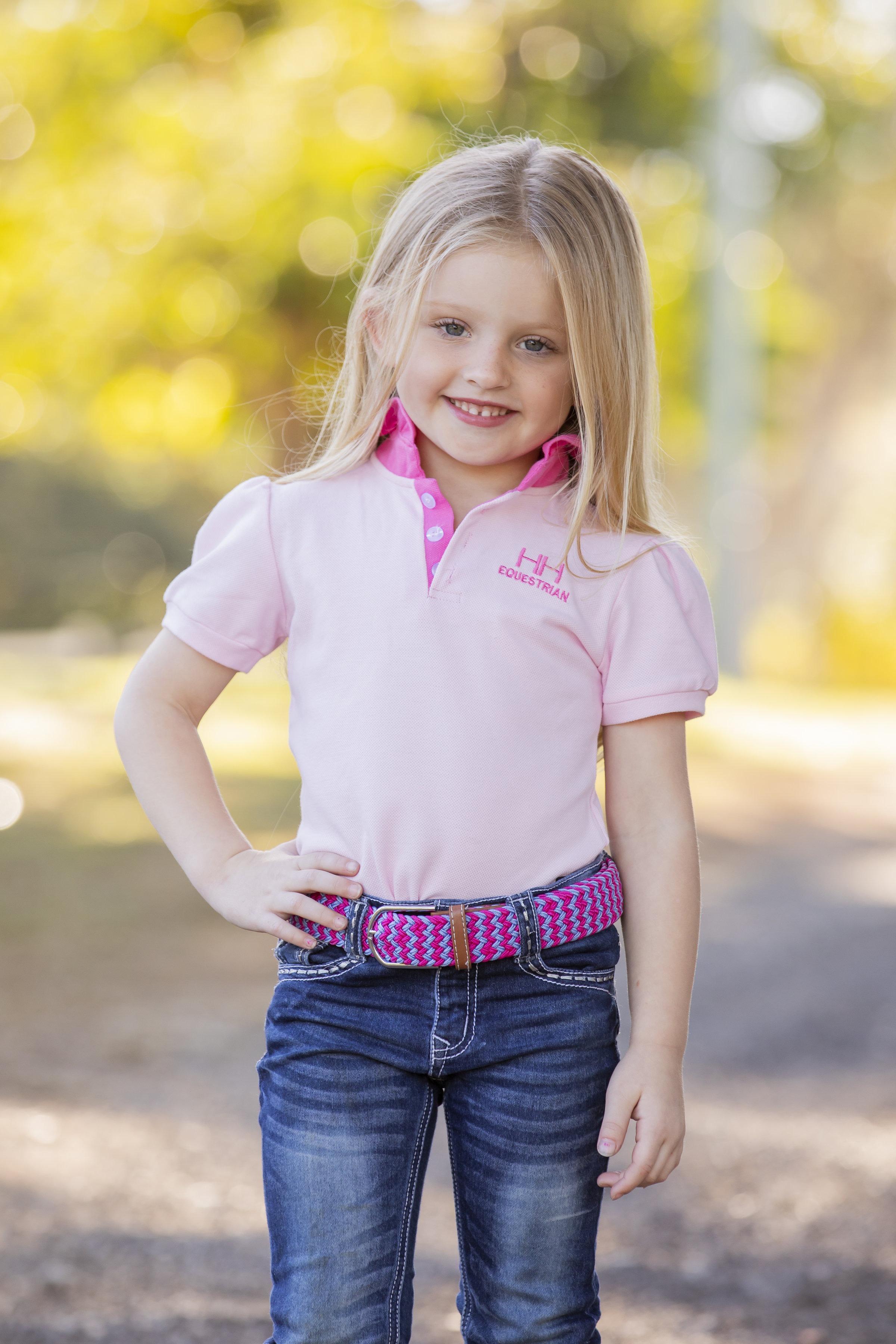 Girls pink hotsell polo shirts