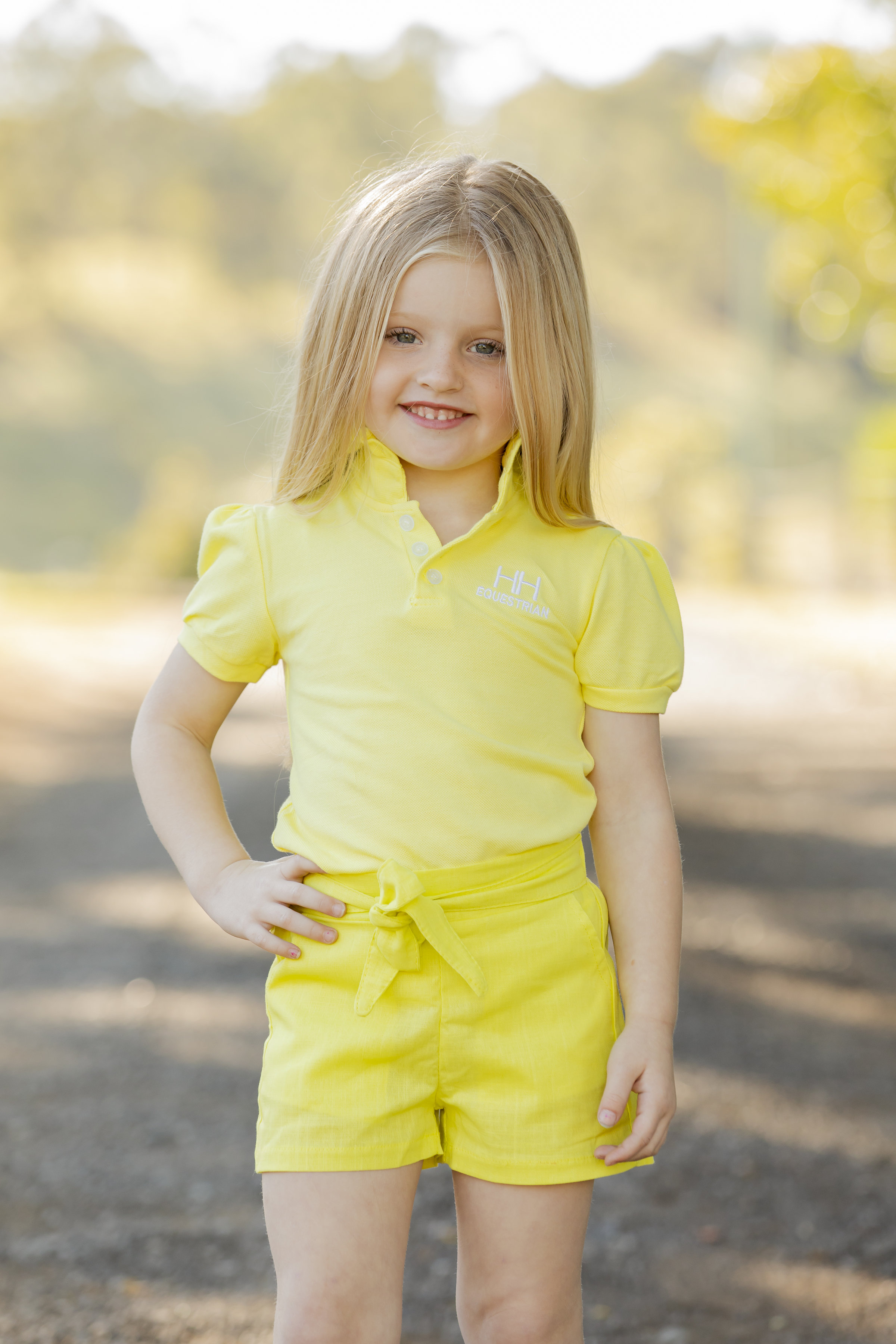 Girls Shorts Yellow