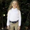 kids white show shirt