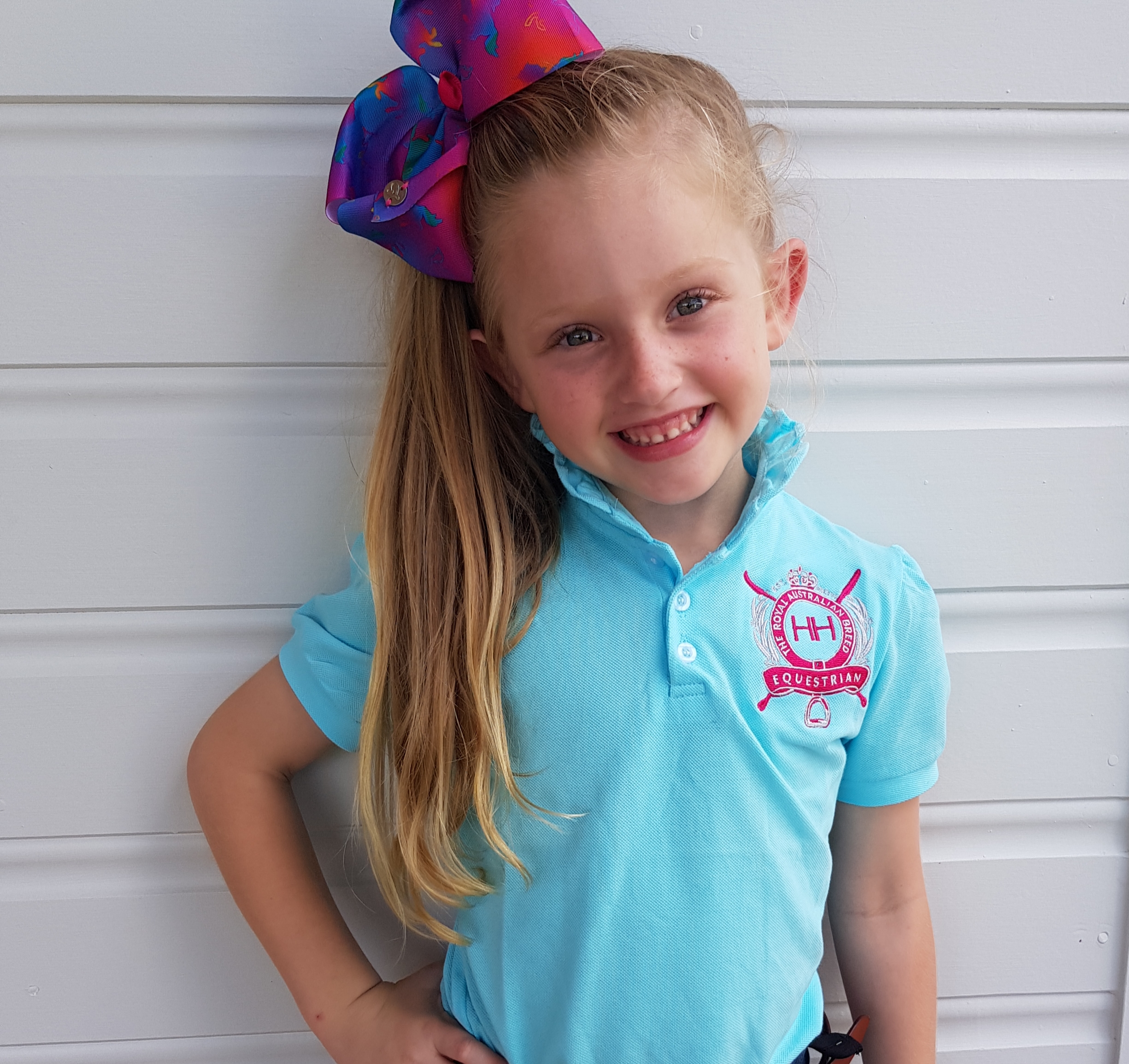 Girls Unicorn Besties Polo Shirt