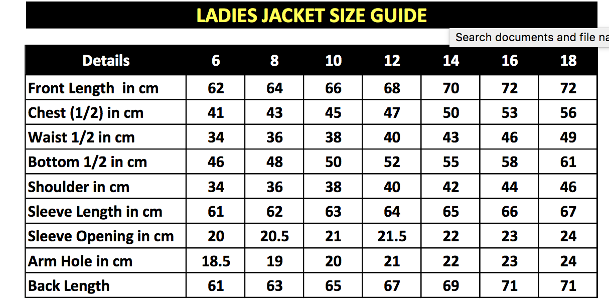 Ladies Black Coolmax Show Jacket