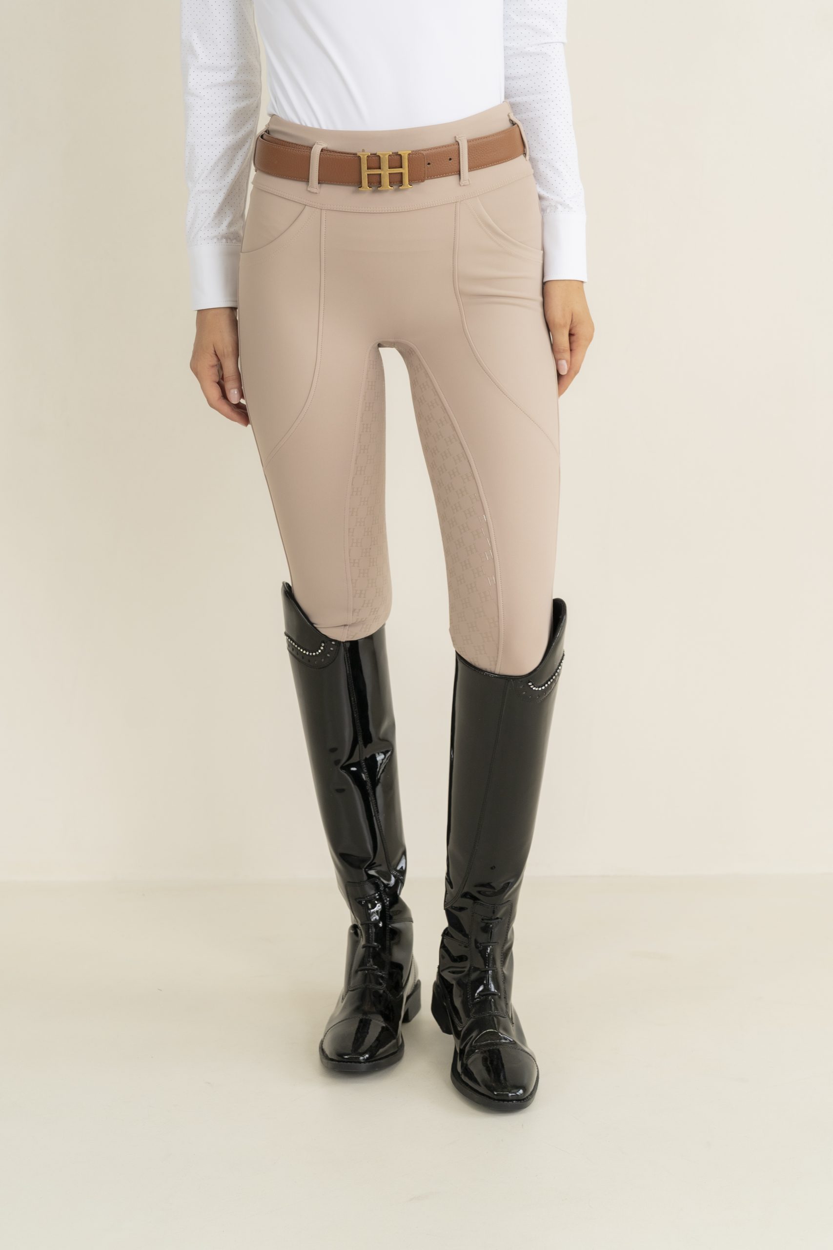 Ladies Beige competition tights - Image 10