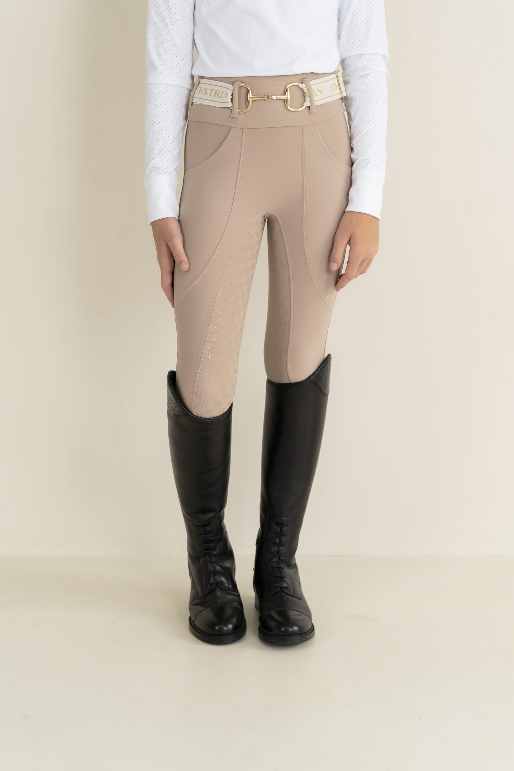 Ladies Beige competition tights - Image 7