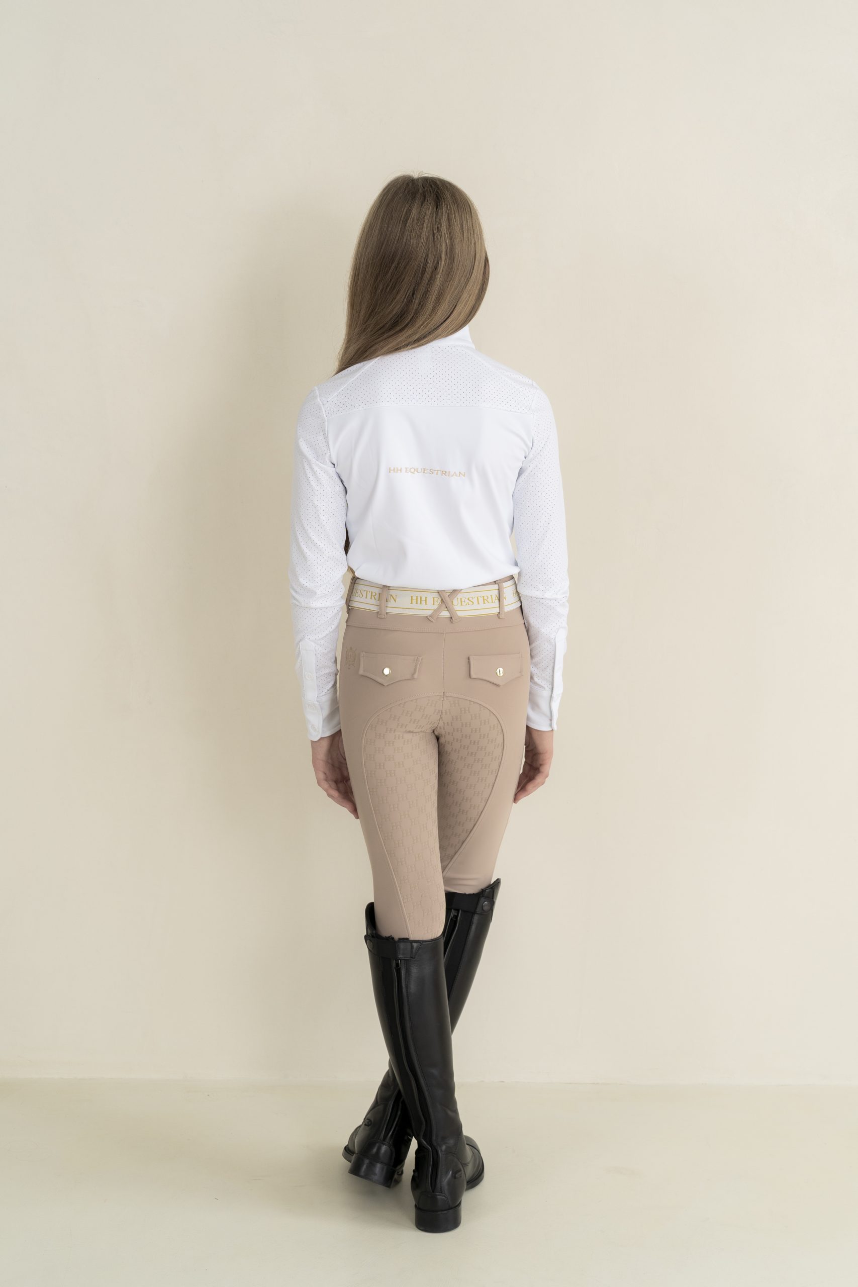Ladies Beige competition tights - Image 3