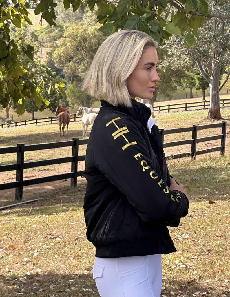 Bomber jacket with logo and zipped pockets