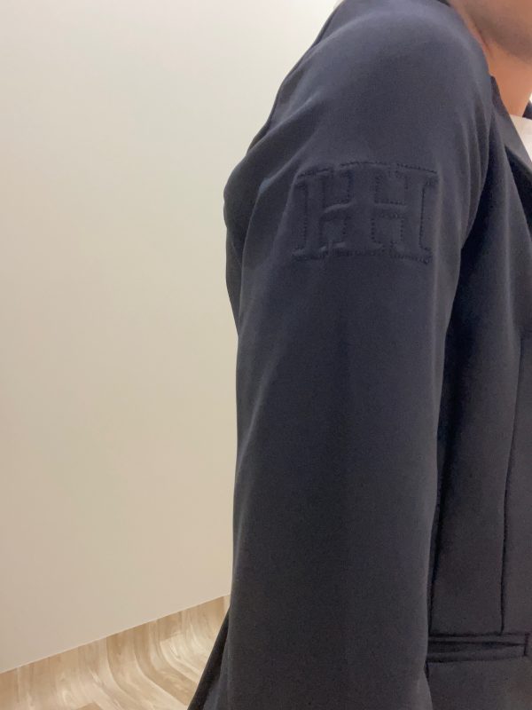 Kids Navy  Show Jacket New Euro Fabric with Diamond Detail - Image 9