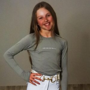 Ladies Long Sleeve Crew Neck Olive