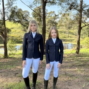 Kids Navy  Show Jacket New Euro Fabric with Diamond Detail