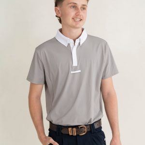 Mens NEW Short Sleeve Show Shirt Grey