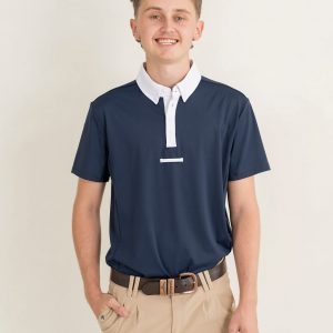 Mens NEW Short Sleeve Show Shirt Navy