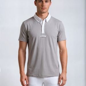 Mens NEW Short Sleeve Show Shirt Grey