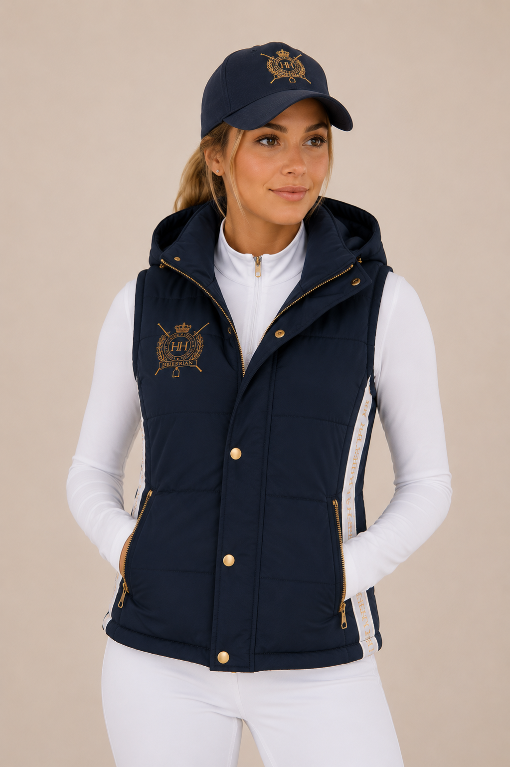 Signature Navy Logo Vest