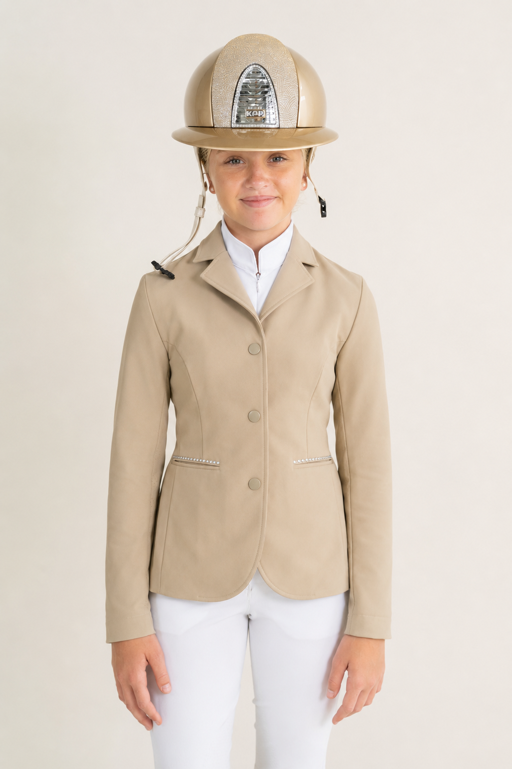 Heritage Collection Ladies & Kids Beige Euro Fabric Show Jacket