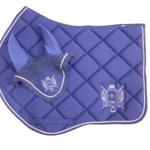 Purple Jump Cut Saddle Pad & Bonnet set